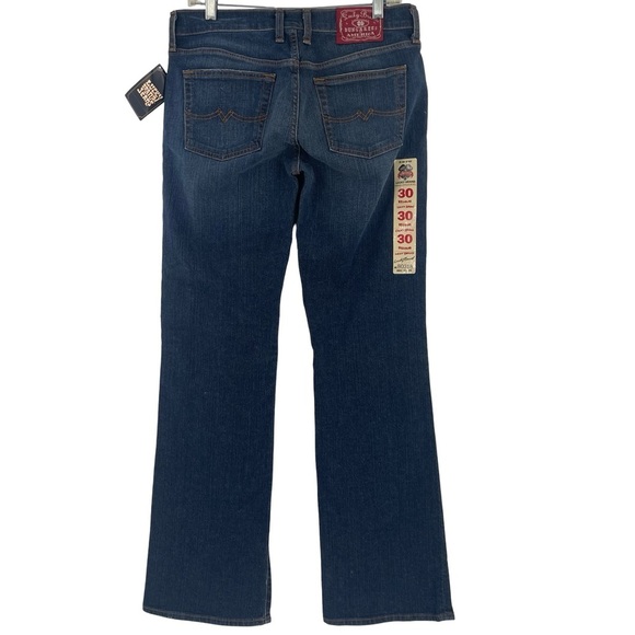 Lucky Brand Women's Straight Leg Jeans - Dark Blue - Picture 4 of 7